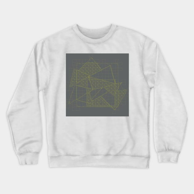 Abstract Triangles #3 Crewneck Sweatshirt by MarbleCloud